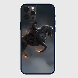 Чехол iPhone 12 Pro Max Летящая лошадь с искрами