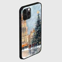 Чехол для iPhone 12 Pro Max Новогодняя Москва, цвет: 3D-черный — фото 2