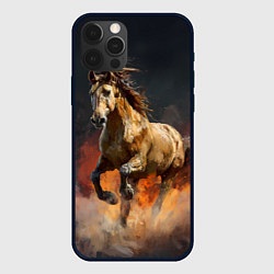 Чехол iPhone 12 Pro Max Лошадь нарисованная красками