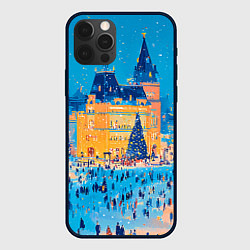 Чехол для iPhone 12 Pro Max Московские новогодние каникулы, цвет: 3D-черный