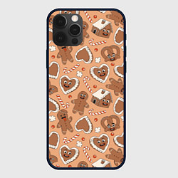 Чехол iPhone 12 Pro Max Паттерн с новогодним печеньем