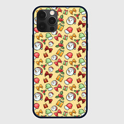 Чехол iPhone 12 Pro Max Новогодний паттерн