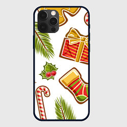 Чехол для iPhone 12 Pro Max Рождественский вайб, цвет: 3D-черный