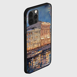 Чехол для iPhone 12 Pro Max Новогодний салют в Питере, цвет: 3D-черный — фото 2