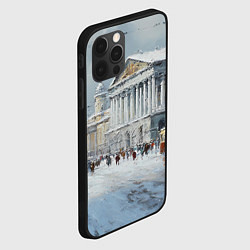 Чехол для iPhone 12 Pro Max Зимний Питер красками, цвет: 3D-черный — фото 2