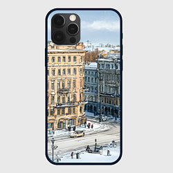 Чехол iPhone 12 Pro Max Зимняя улица Питера