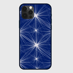 Чехол для iPhone 12 Pro Max Звезды на синем фоне, цвет: 3D-черный