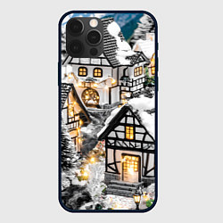 Чехол iPhone 12 Pro Max Объемные новогодние дома