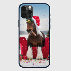 Чехол iPhone 12 Pro Max Новогодний конь