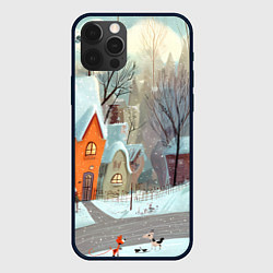 Чехол iPhone 12 Pro Max Милый новогодний дворик