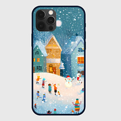 Чехол для iPhone 12 Pro Max Новогодние каникулы, цвет: 3D-черный