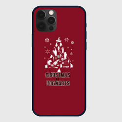 Чехол для iPhone 12 Pro Max Рождество в Хогвартс, цвет: 3D-черный