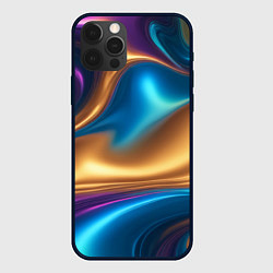 Чехол для iPhone 12 Pro Max Сплавы разноцветные, цвет: 3D-черный