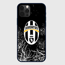 Чехол для iPhone 12 Pro Max Ювентус белые деревья, цвет: 3D-черный