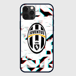 Чехол для iPhone 12 Pro Max Ювентус геометрия глитч, цвет: 3D-черный