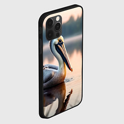 Чехол для iPhone 12 Pro Max Пеликан на рассвете, цвет: 3D-черный — фото 2