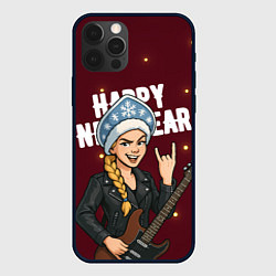 Чехол iPhone 12 Pro Max Снегурочка рокерша