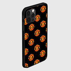 Чехол для iPhone 12 Pro Max Manchester United Pattern, цвет: 3D-черный — фото 2