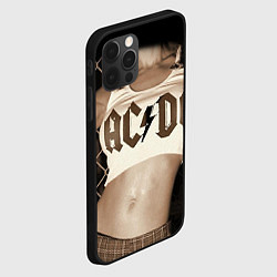 Чехол для iPhone 12 Pro Max AC/DC Girl, цвет: 3D-черный — фото 2