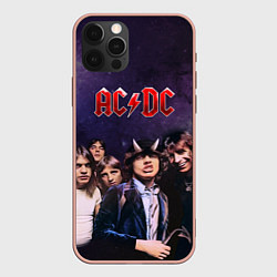 Чехол для iPhone 12 Pro Max AC/DC, цвет: 3D-светло-розовый