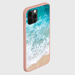 Чехол для iPhone 12 Pro Max Берег, цвет: 3D-светло-розовый — фото 2