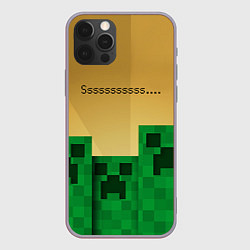 Чехол iPhone 12 Pro Max Minecraft Sssss