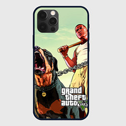 Чехол для iPhone 12 Pro Max GTA 5: Franklin Clinton, цвет: 3D-черный