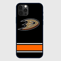 Чехол для iPhone 12 Pro Max Anaheim Ducks Selanne, цвет: 3D-черный