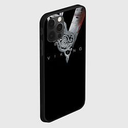Чехол для iPhone 12 Pro Max Vikings Emblem, цвет: 3D-черный — фото 2