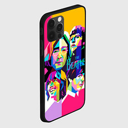 Чехол для iPhone 12 Pro Max The Beatles: Poly-art, цвет: 3D-черный — фото 2