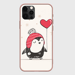 Чехол iPhone 12 Pro Max Влюбленный пингвин