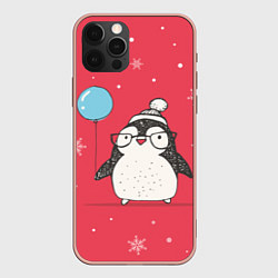 Чехол iPhone 12 Pro Max Влюбленная пингвинка
