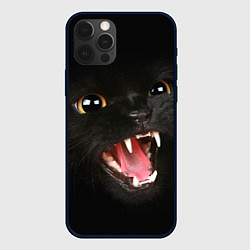 Чехол для iPhone 12 Pro Max Черный кот, цвет: 3D-черный
