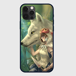 Чехол для iPhone 12 Pro Max Принцесса и волк, цвет: 3D-черный