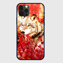 Чехол для iPhone 12 Pro Max Осенний волк, цвет: 3D-черный