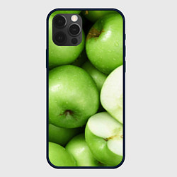 Чехол для iPhone 12 Pro Max Яблочная, цвет: 3D-черный