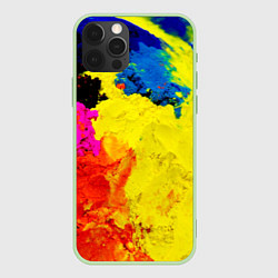 Чехол для iPhone 12 Pro Max Индуистский фестиваль красок, цвет: 3D-салатовый