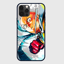 Чехол для iPhone 12 Pro Max One Punch Man Rage, цвет: 3D-черный