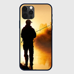 Чехол для iPhone 12 Pro Max Вечерний рыбак, цвет: 3D-черный