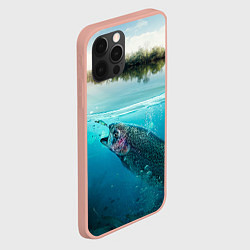 Чехол для iPhone 12 Pro Max Рыбалка на спиннинг, цвет: 3D-светло-розовый — фото 2