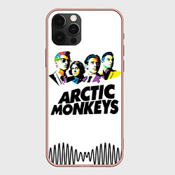 Чехол для iPhone 12 Pro Max Arctic Monkeys: Music Wave, цвет: 3D-светло-розовый