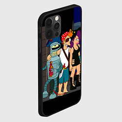 Чехол для iPhone 12 Pro Max Футурама пати, цвет: 3D-черный — фото 2