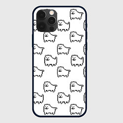 Чехол iPhone 12 Pro Max Undertale Annoying dog white