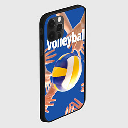 Чехол для iPhone 12 Pro Max Волейбол играют все, цвет: 3D-черный — фото 2