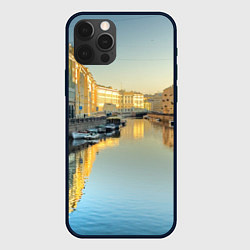 Чехол для iPhone 12 Pro Max Питер, цвет: 3D-черный