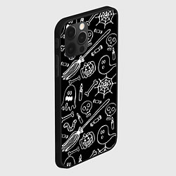 Чехол для iPhone 12 Pro Max Призрачный арт, цвет: 3D-черный — фото 2