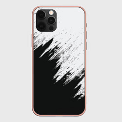 Чехол iPhone 12 Pro Max Черно-белый разрыв
