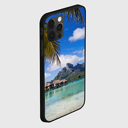 Чехол для iPhone 12 Pro Max Бора-Бора, цвет: 3D-черный — фото 2