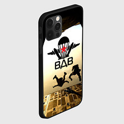 Чехол для iPhone 12 Pro ВДВ - десантирование, цвет: 3D-черный — фото 2