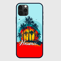 Чехол для iPhone 12 Pro HAWAII 6, цвет: 3D-черный